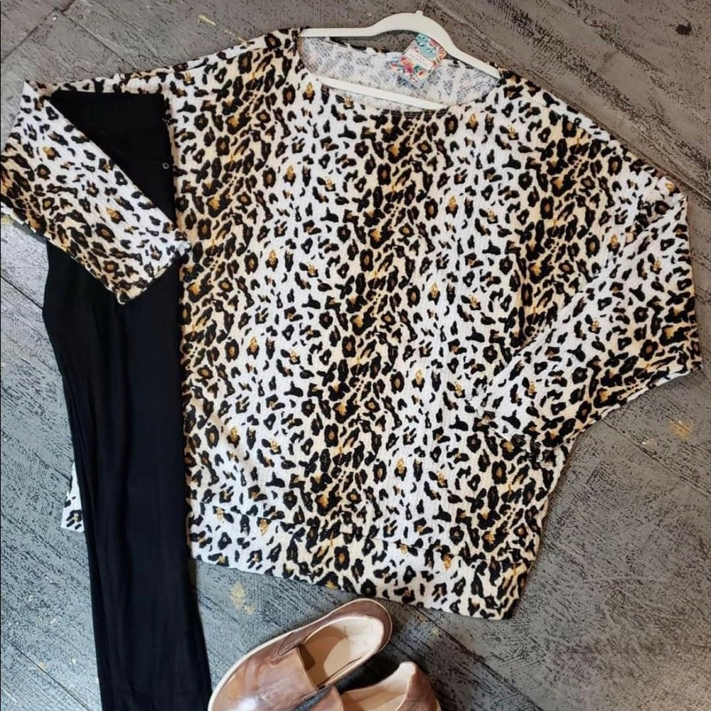 Animal Print Long Sleeve Top